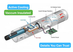 Generic Mini Insulin Cooler travel-ready build for flights and commutes