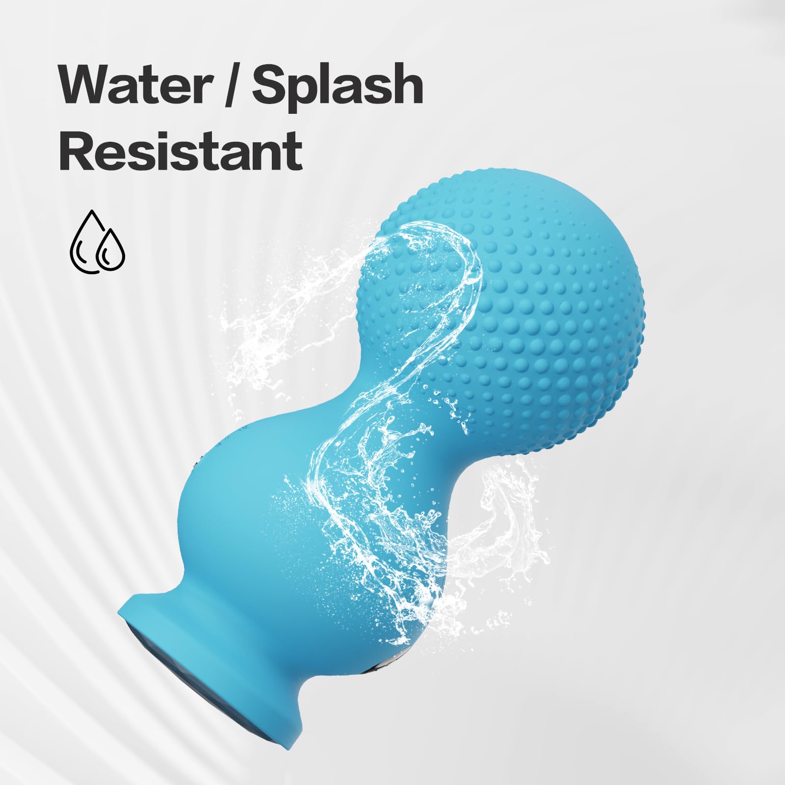 Generic Mini Wand Massager skin-safe silicone ensures comfortable skin contact.