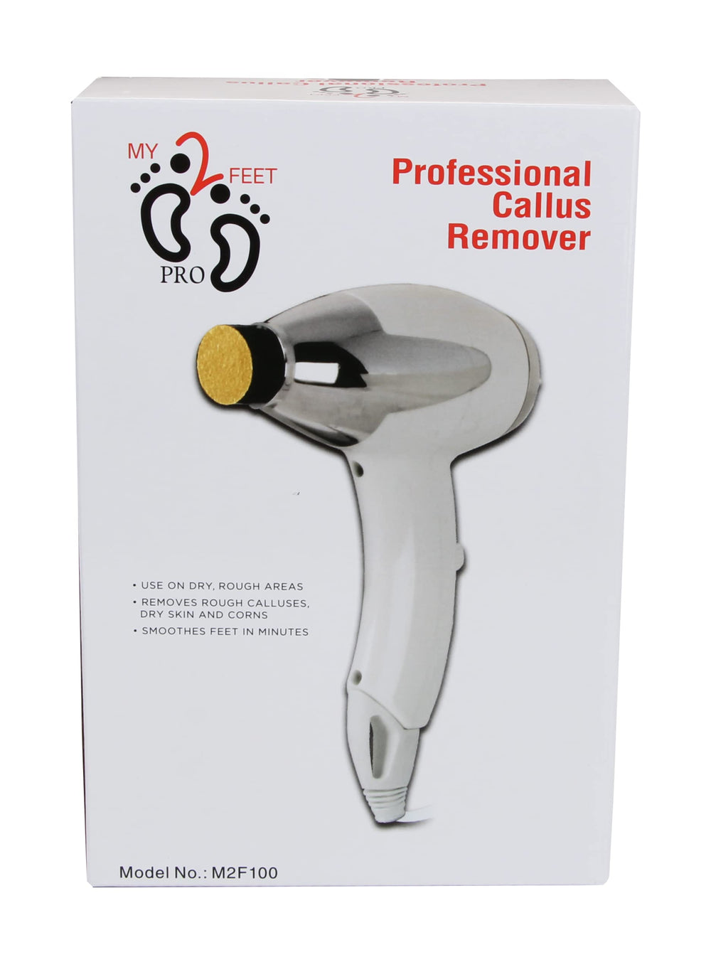 Generic My2Feet callus remover ergonomic handle for comfortable grip during pedicure