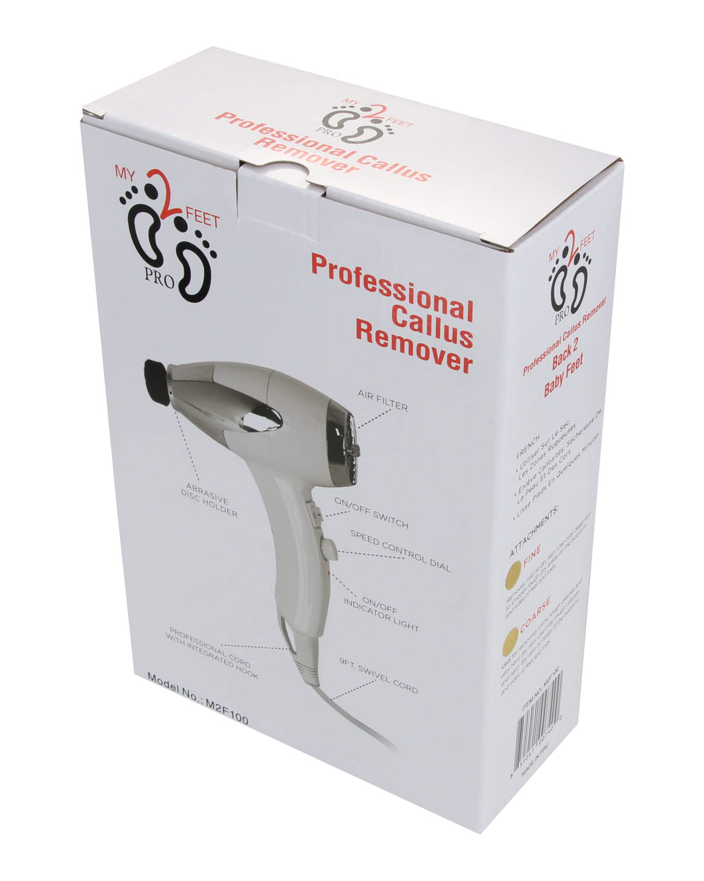 Generic My2Feet callus remover speed dial for customizable exfoliation