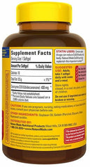Generic Nature Made CoQ10 softgels close-up for easy daily intake