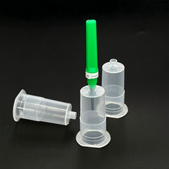 Generic Needle Holder Transparent Connector used in simulation labs for safer technique practice