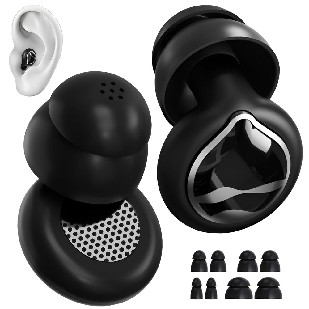 Generic Noise Reducing Ear Plugs show 50dB reduction for quiet environments.