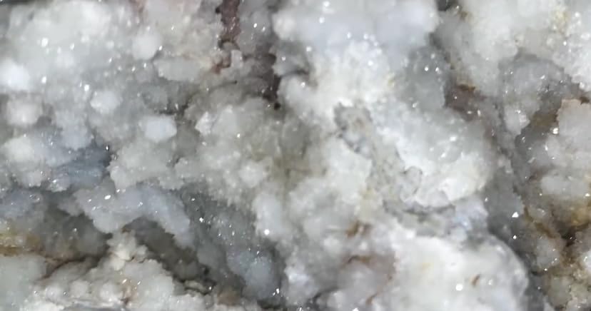 Generic Okenite Druzy Crystal Cluster supports spiritual growth during reflection.