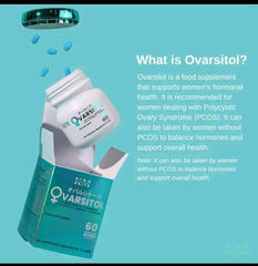 Generic Ovarsitol tablet pack highlighting metabolism support and gut-friendly nutrients.