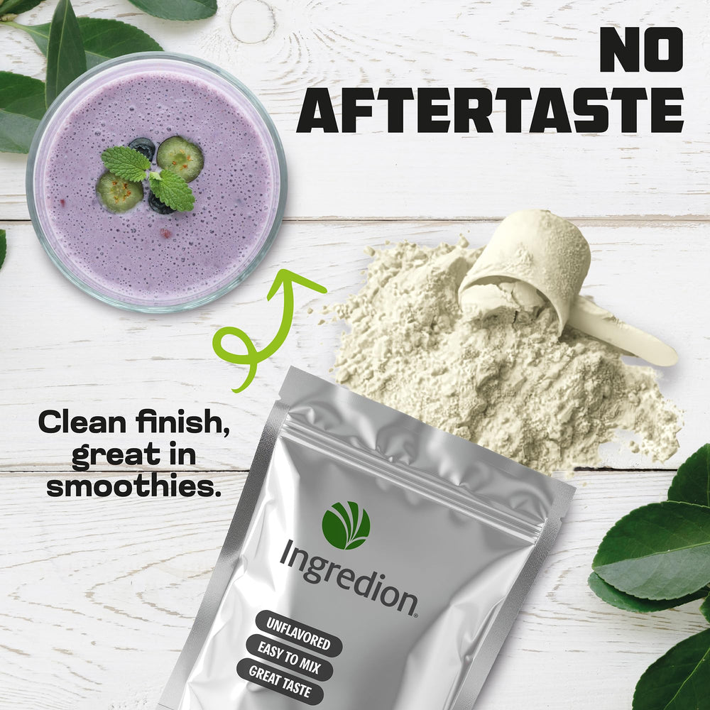 Generic Pea Protein Isolate shows smooth dispersion ideal for shakes and smoothies.