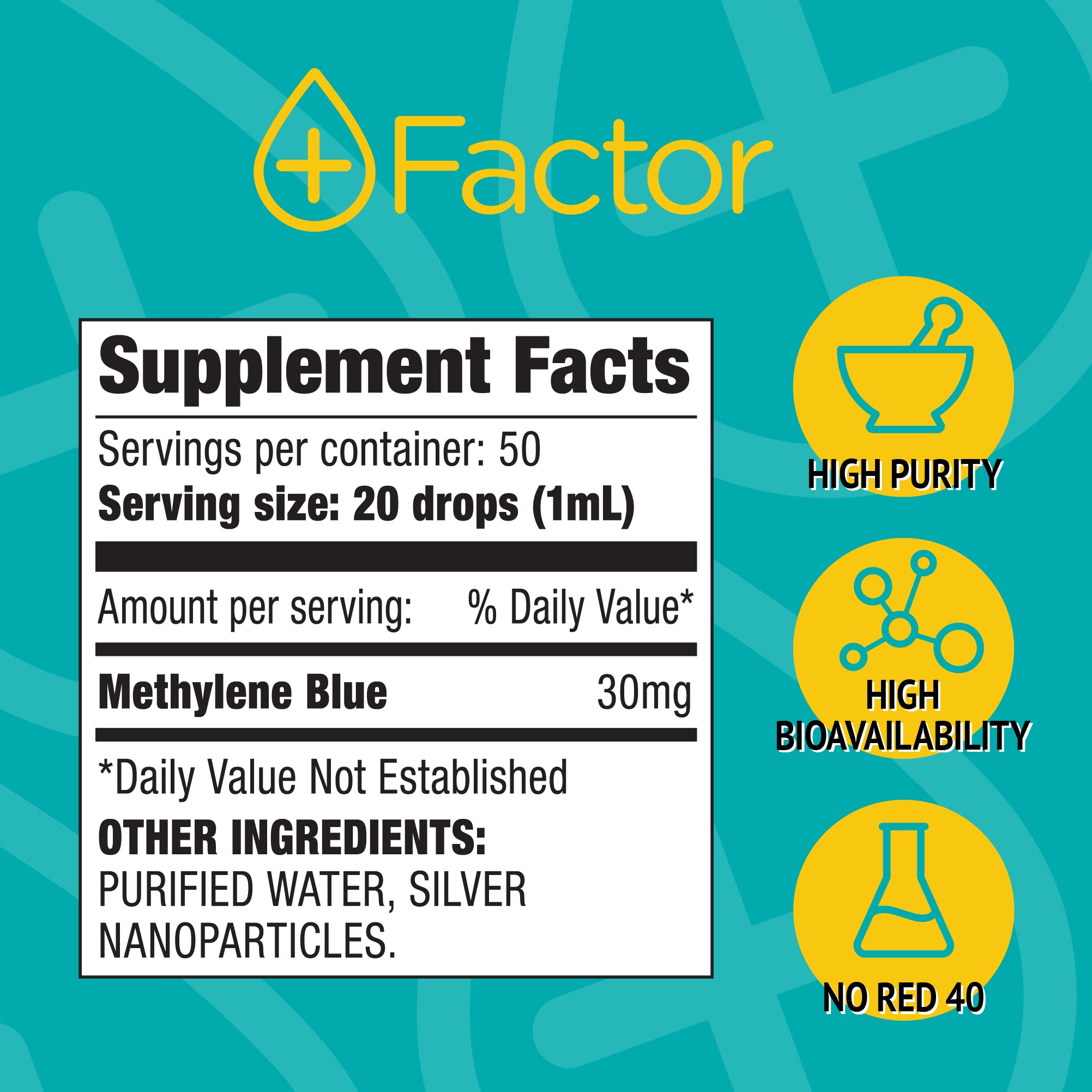 Generic Plus Factor bottle being poured for measured doses.