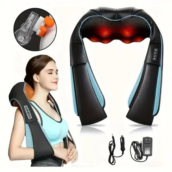 Premium synthetic leather and breathable mesh on the massager