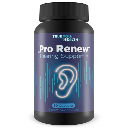 Generic Pro Renew Hearing Support bottle with capsules for daily ear health.