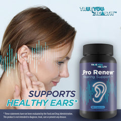 Illustration of ingredients in Generic Pro Renew Hearing Support including antioxidants.