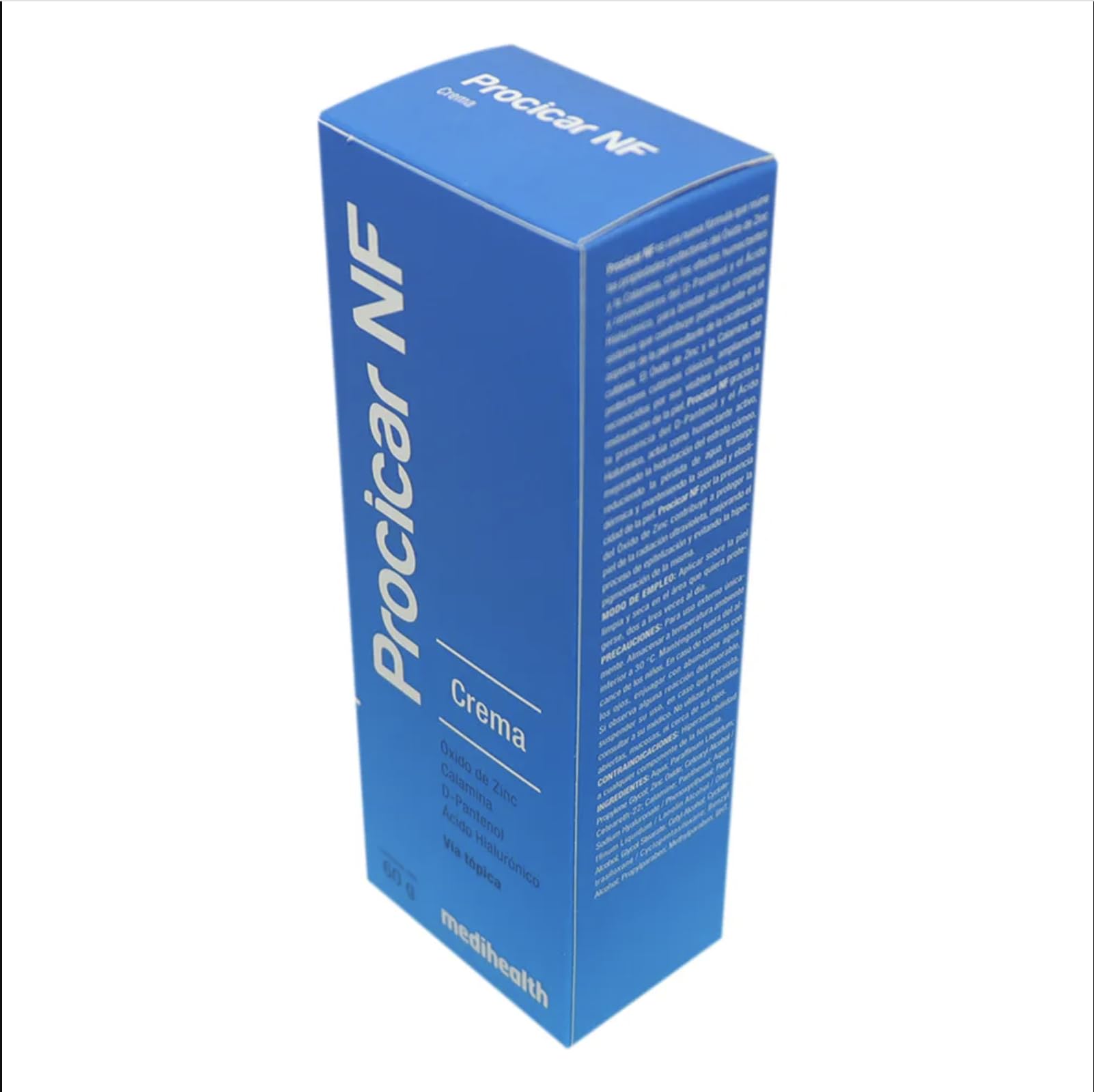 Generic Procicar NF UV protection graphic highlights skin defense.