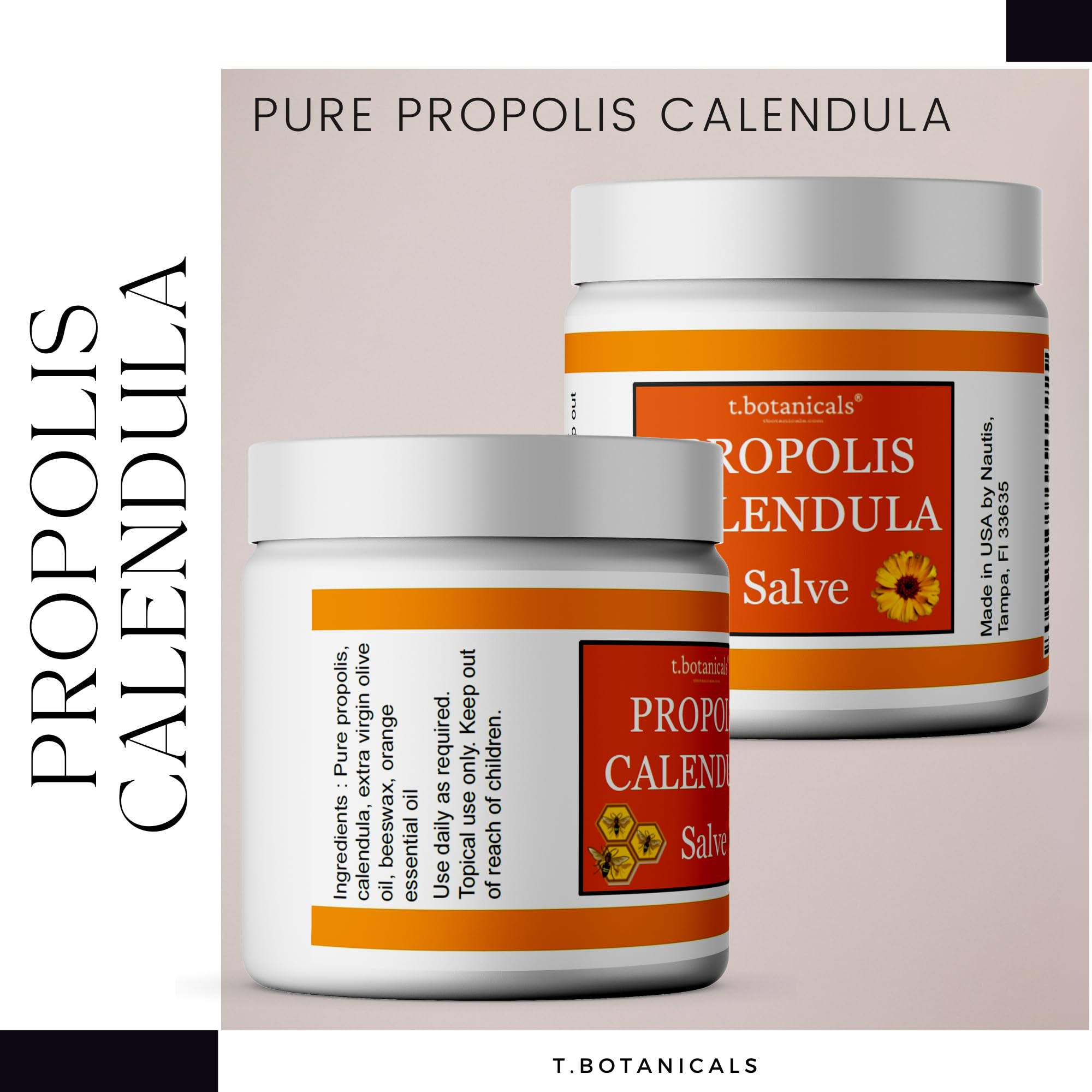 Sunburn aftercare with soothing, non-irritating salve.