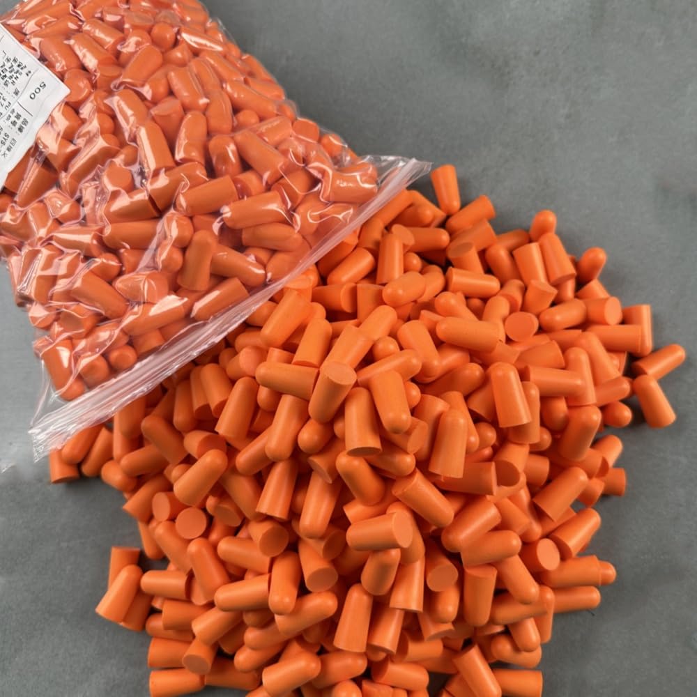 Generic PU foam ear plugs pack with quick-dispense design for industrial workplaces.