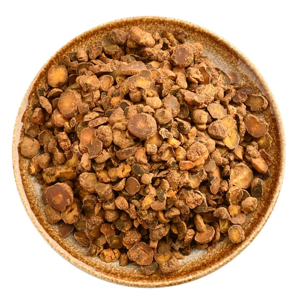 Generic Pure Corydalis Root dried close-up for herbal use and aroma.