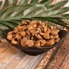 Generic Corydalis Root dried texture ready for herbal tea or infusion.