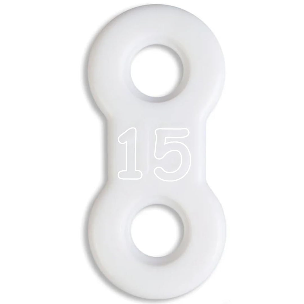 Generic replacement strap in soft white 15mm for anti-snoring appliance, comfortable nightly fit.