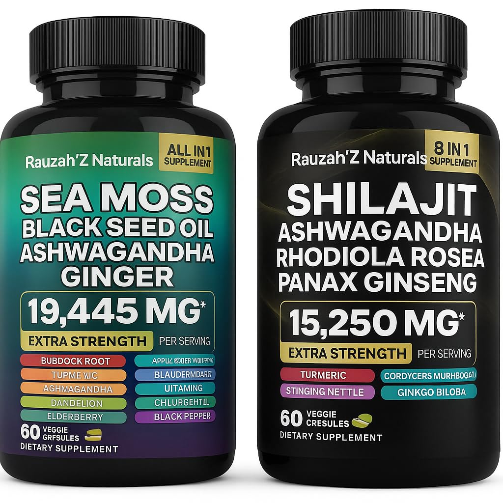 Generic Sea Moss pills bottle — convenient daily nourishment for balanced energy.