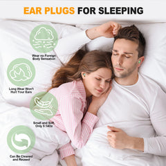 Generic side sleeping ear plugs offer comfortable circular closed design.
