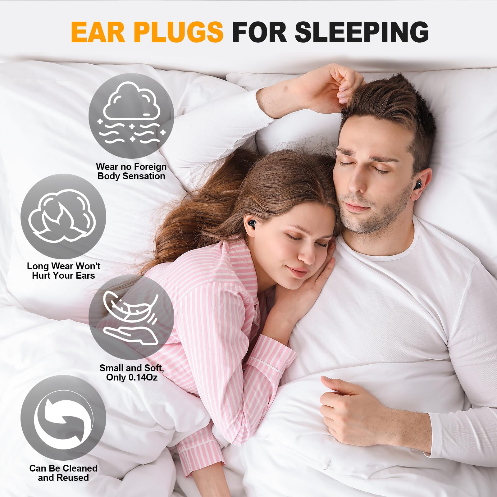 Generic side-sleeper friendly design supports comfortable wear while sleeping on the side.