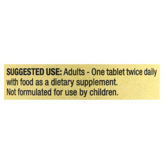 Back label of Generic Spring Valley Calcium 600mg with directions and ingredients.
