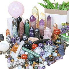 Generic stones provide decorative accents to elevate shelves and living spaces.