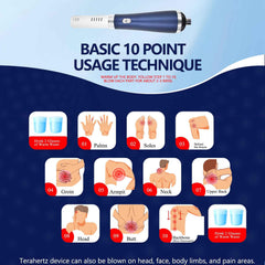 Generic Terahertz Wand 4.0 temperature settings emphasize safe operation and warmth options