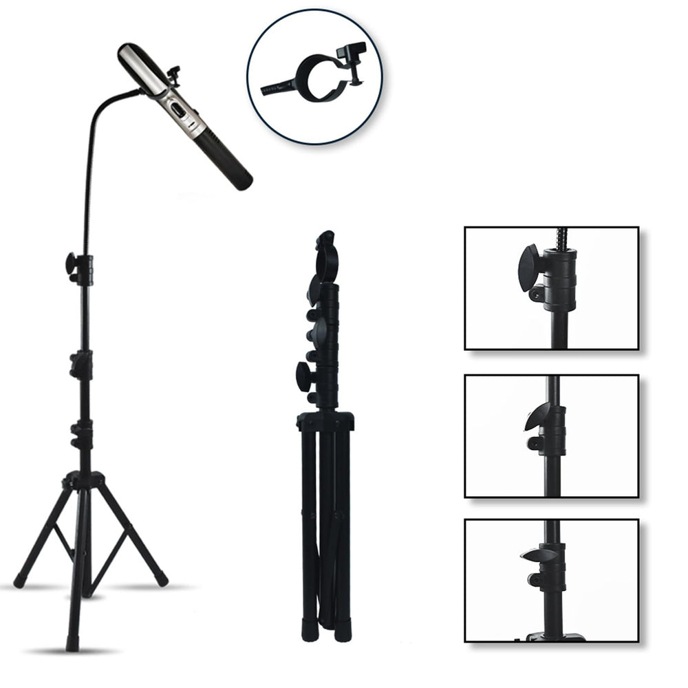 Generic Terahertz Wand Holder showing angle adjustment for precise positioning
