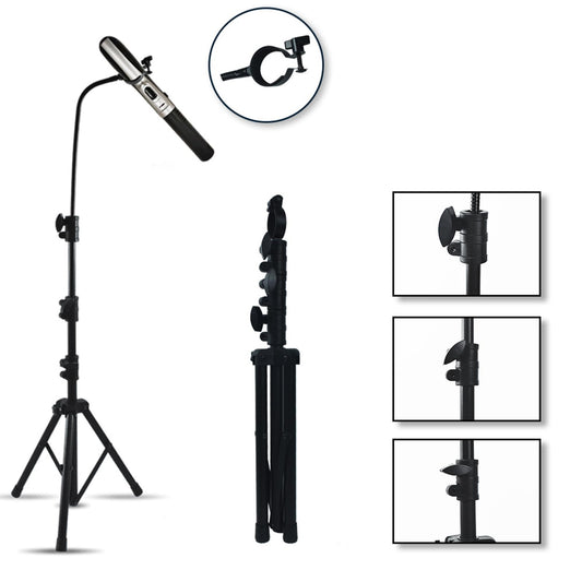 Generic Terahertz Wand Holder showing angle adjustment for precise positioning