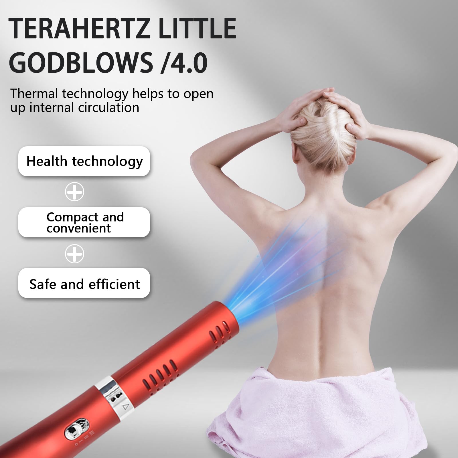 Generic Terahertz Wand packaging highlights a compact, elegant design
