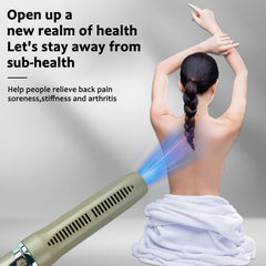 Generic Terahertz Wand in use on the shoulder for targeted relief.
