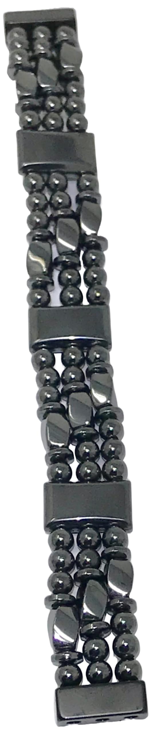 Generic Tri-Power bracelet clasp close-up shows strong rare-earth magnet for enhanced strength.