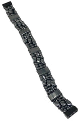 Generic Tri-Power Hematite Bracelet rare-earth clasp enhances magnetic strength.