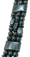 Close-up of the rare-earth clasp on the Generic Tri-Power bracelet boosting magnetic strength