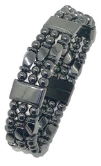 Generic Tri-Power Magnetic Hematite Bracelet worn on wrist offering versatile daily comfort