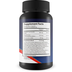 Generic URO Pro Max bottle label highlighting 20+ ingredients