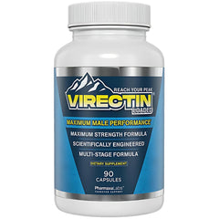 Generic Virectin Loaded bottle front view showing 90-cap supply for daily vitality