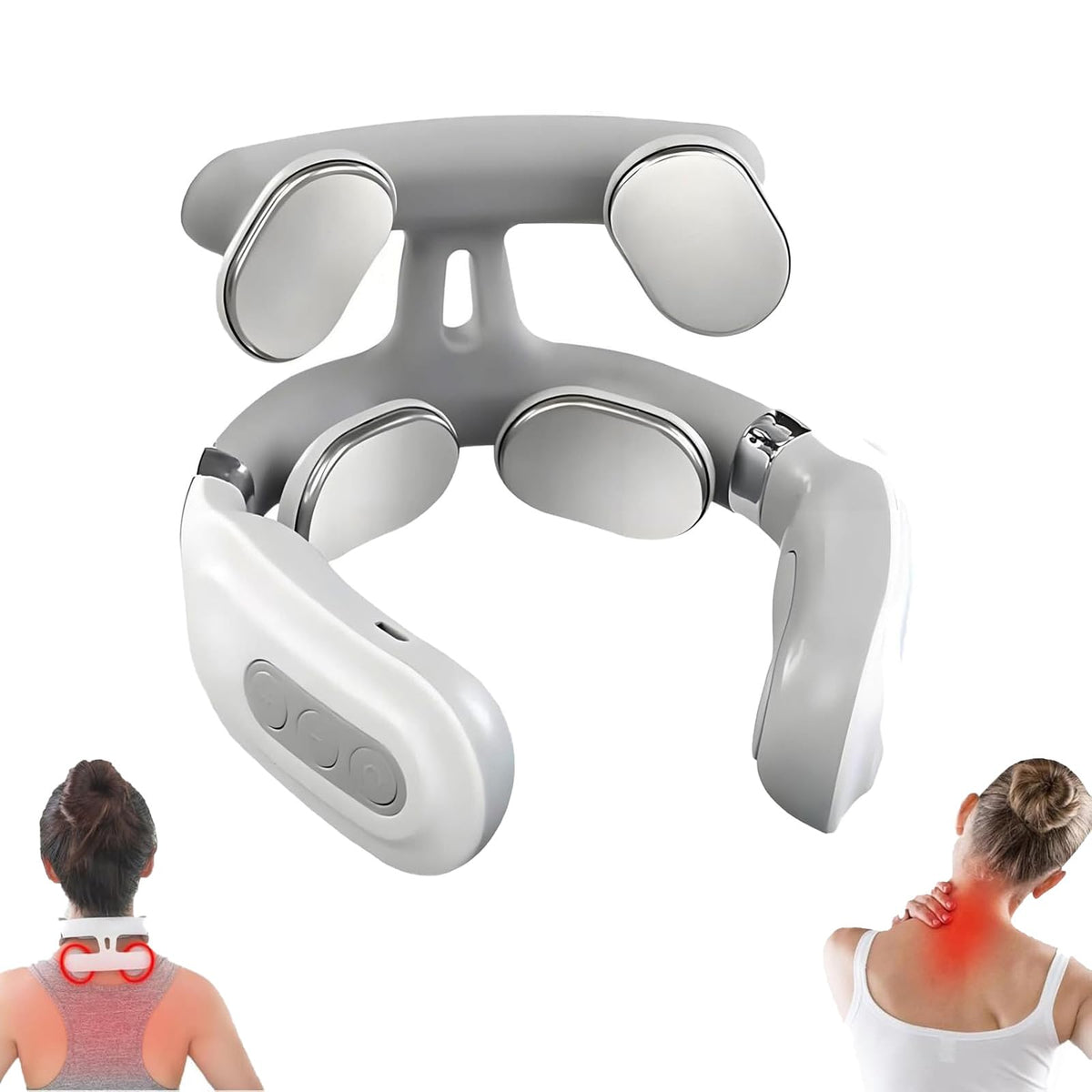 Generic Vitality Magic Pro 2.0 neck massager front view demonstrates four-node design for targeted relaxation.