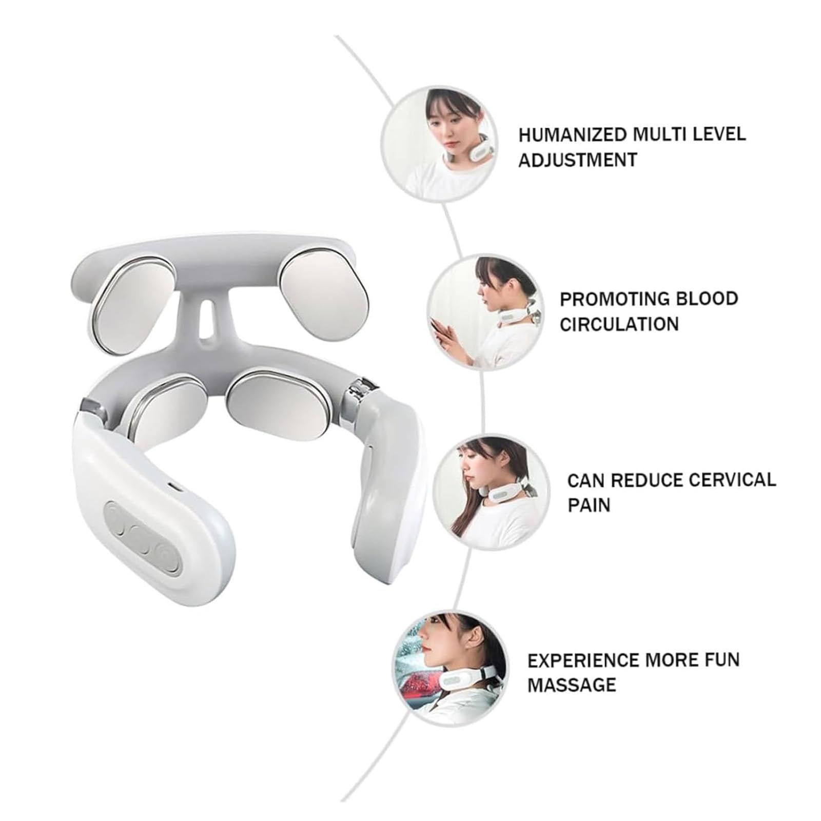 Generic Vitality Magic Pro 2.0 neck massager warming feature provides soothing heat.