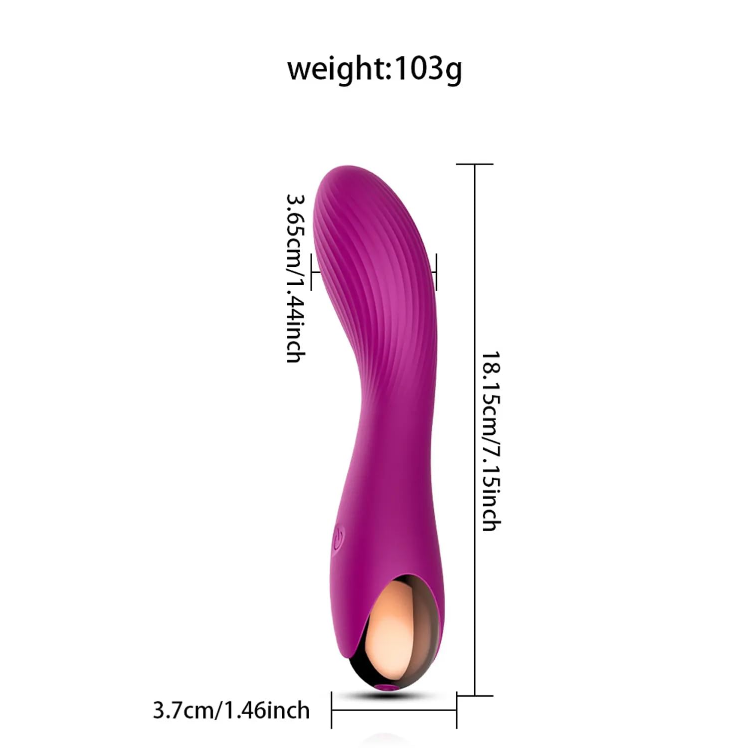 Generic waterproof massager ideal for shower use and travel.