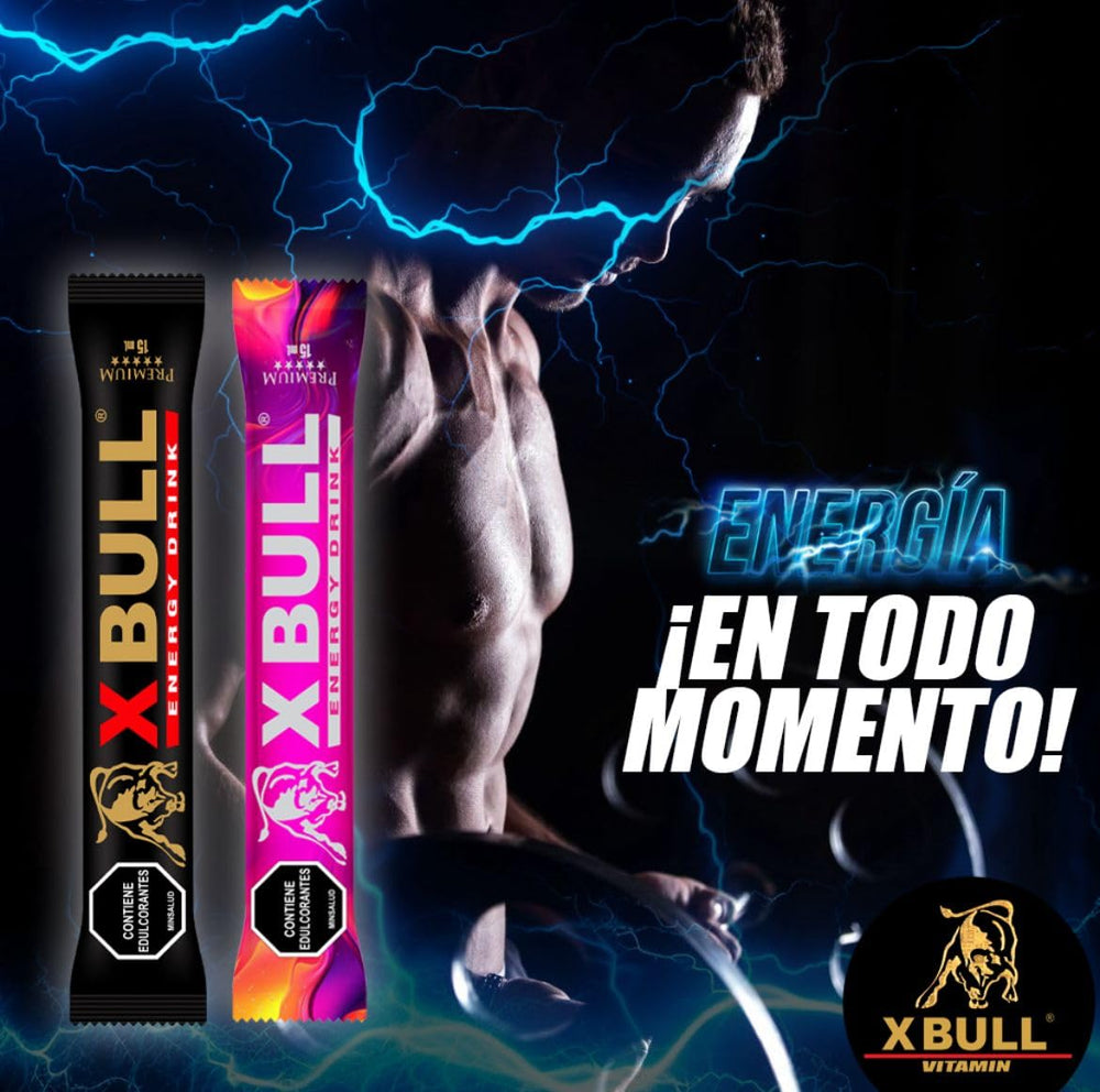 Generic Xbull sachets in a gym bag ready for workouts.
