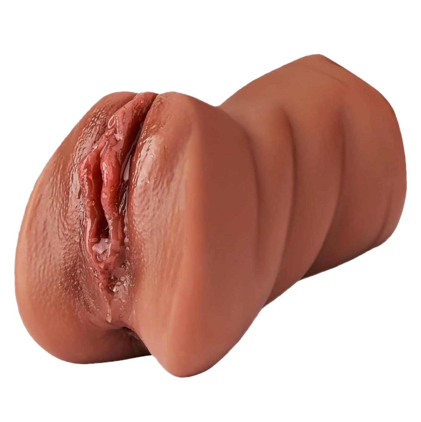 Generic ZJX78 soft hands-free masturbator brown interior view for realistic feel