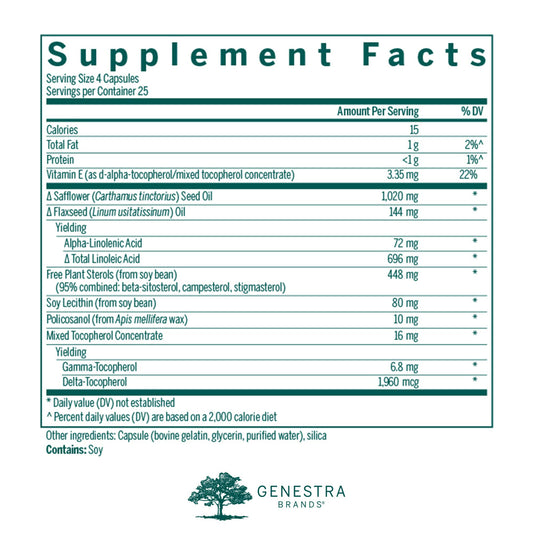 Genestra Biotone EFA capsules for lipid metabolism support
