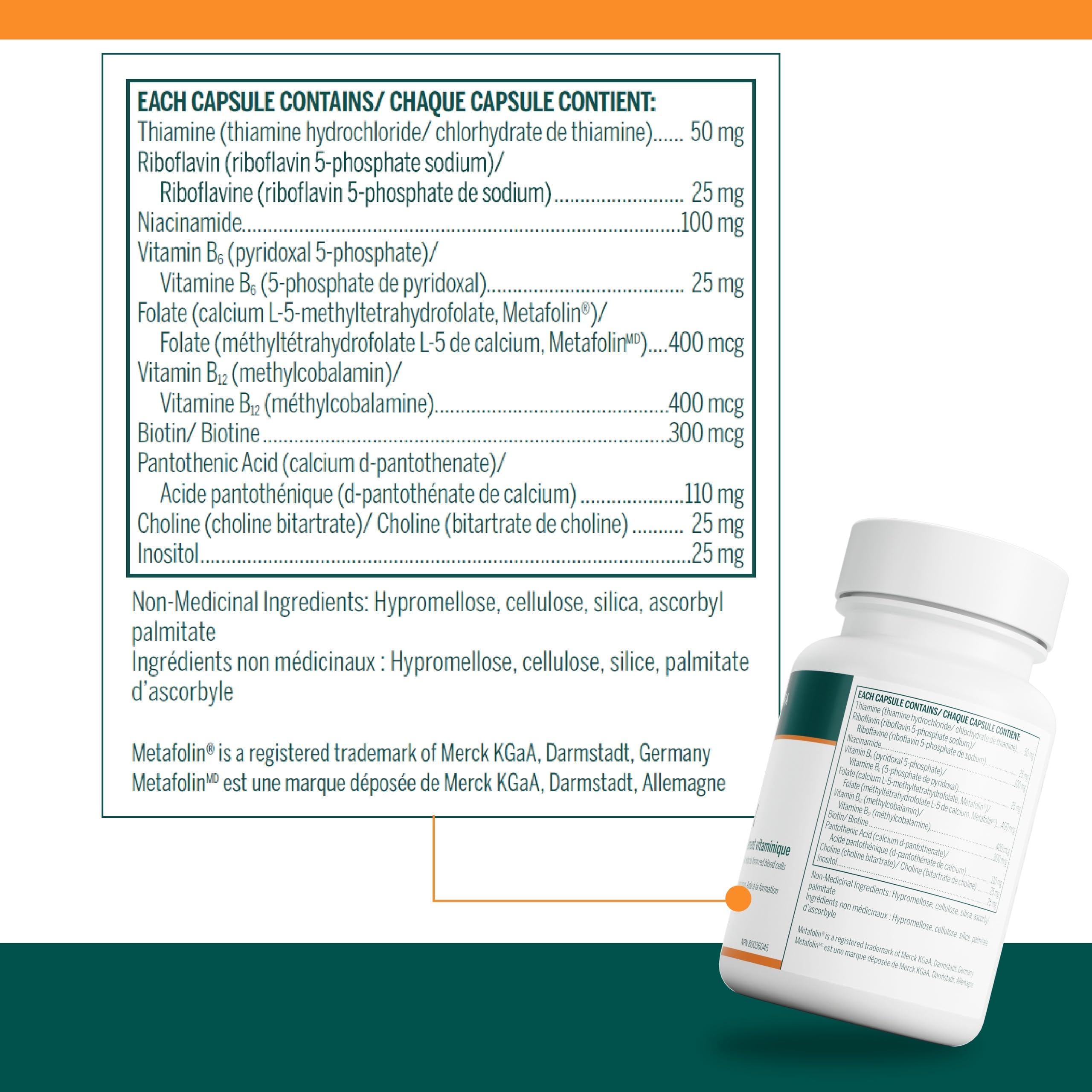 Genestra Brands Active B Complex capsules being poured for daily nutrient intake
