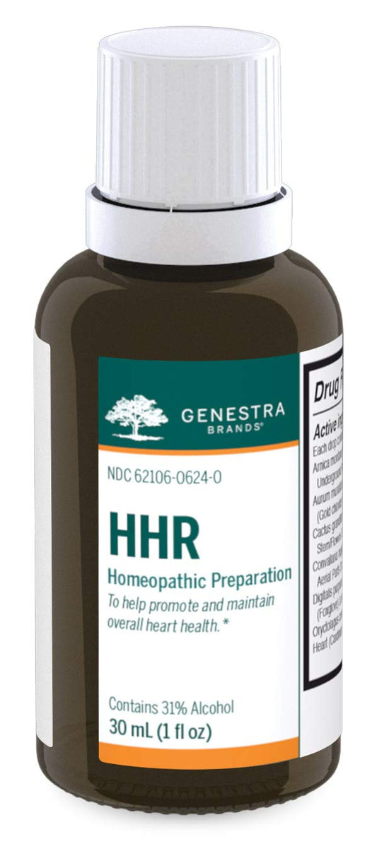 Genestra Brands HHR bottle front view showing organotherapy support