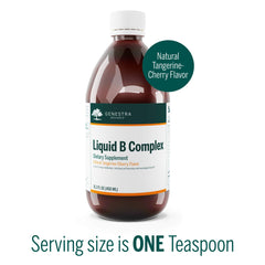Genestra Liquid B Complex dropper applying a dose for consistent metabolism