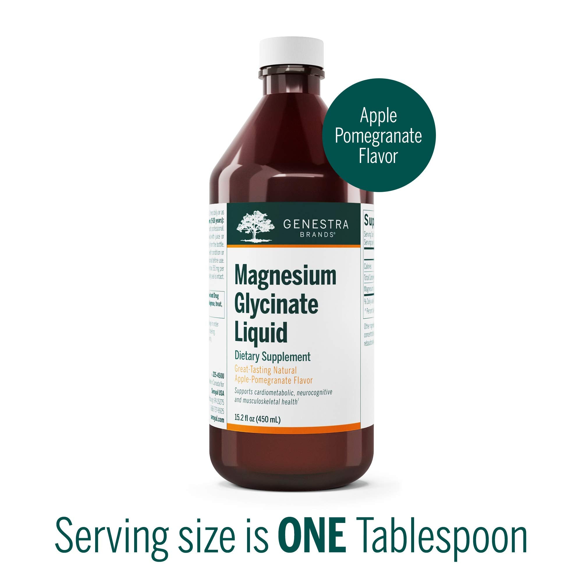 Genestra Magnesium Glycinate Liquid pour into beverage for easy daily use.