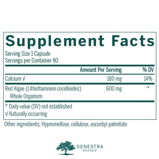 Genestra Brands Red-gen capsules close-up highlighting vegetarian capsules