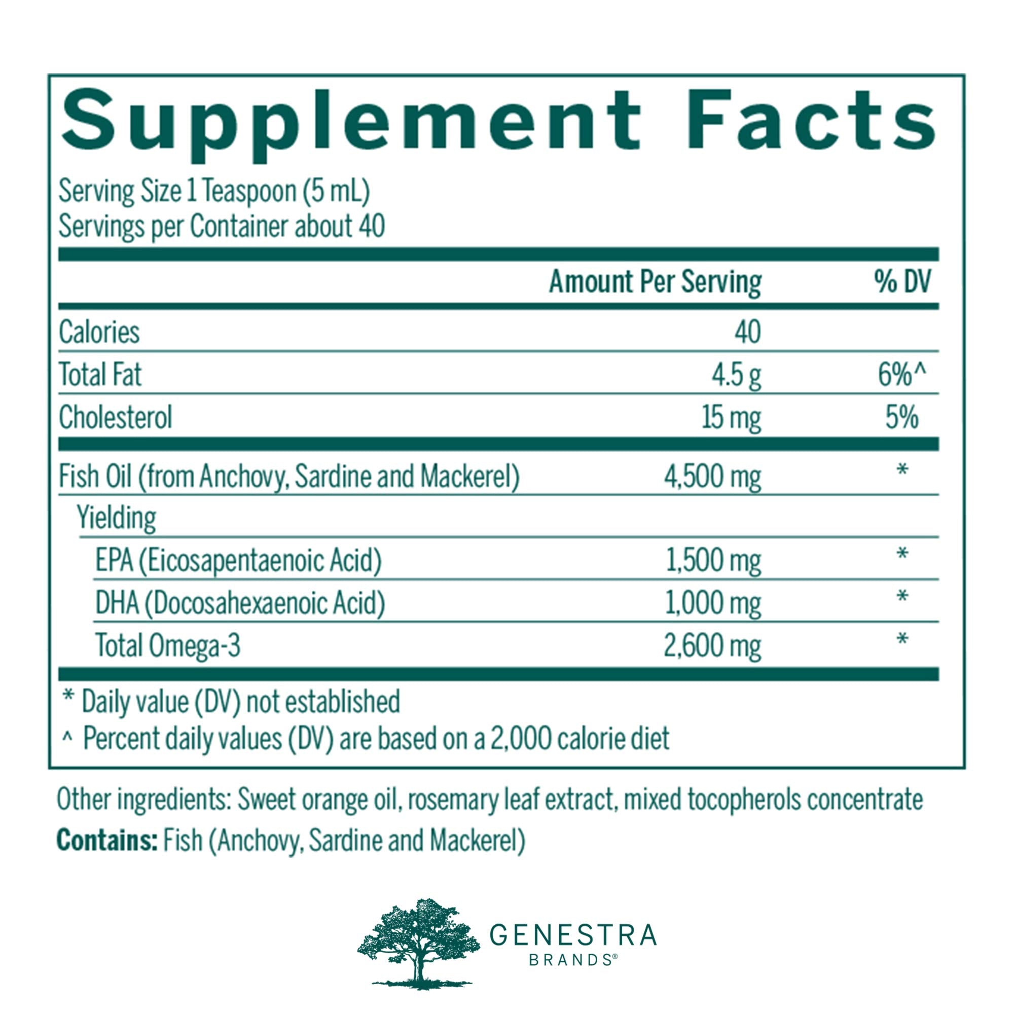 Genestra Super EFA Forte Liquid pour spout supports easy, mess-free daily dosing.