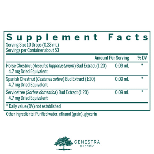 Genestra Cir-gen horse chestnut pour for easy dosing.