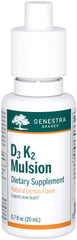 Genestra D3 K2 Mulsion lemon bottle for easy daily bone support.